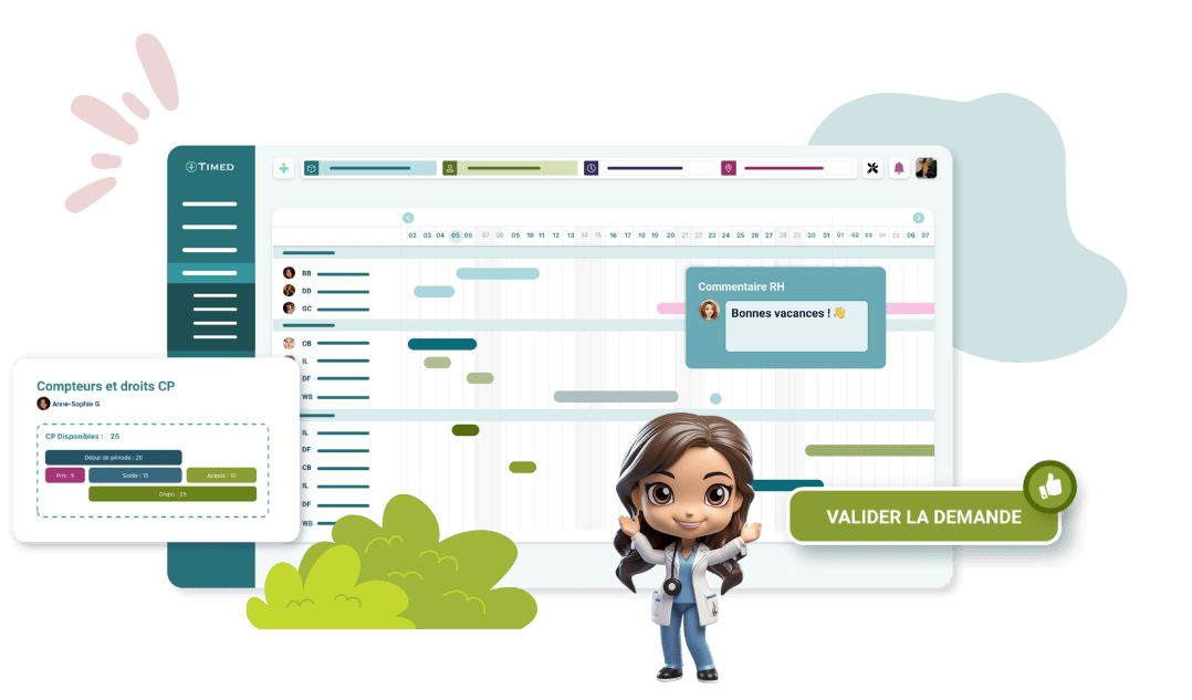 Les conges et absences avec Timed