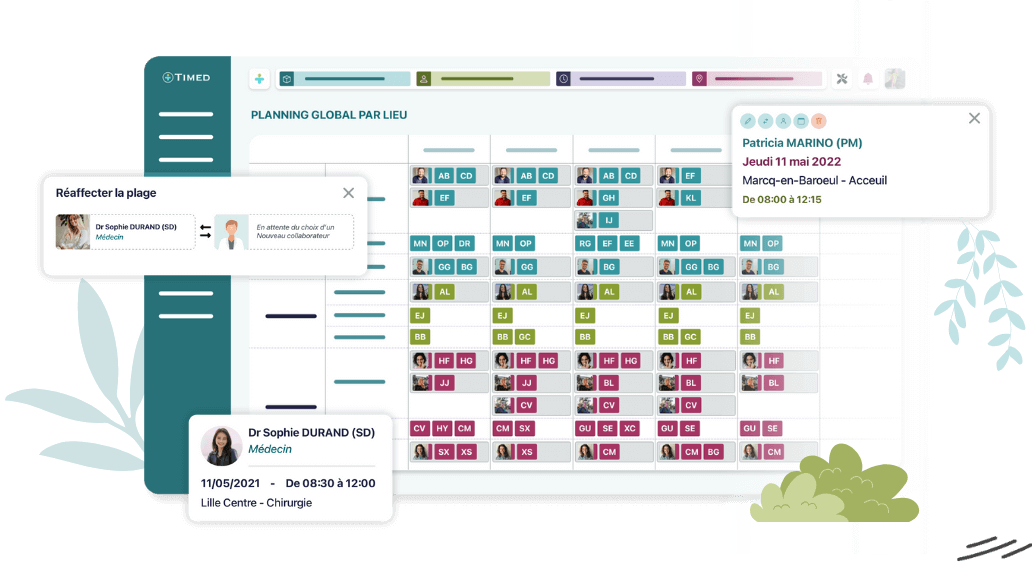 vue du planning global par lieu